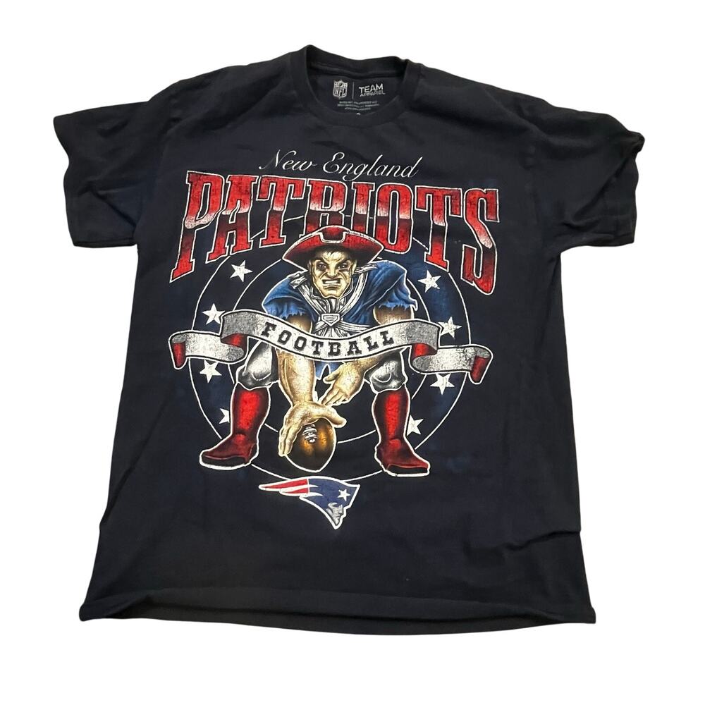NFL New England Patriots Patriotic Tee Men Small Football Shirt Vintage Style